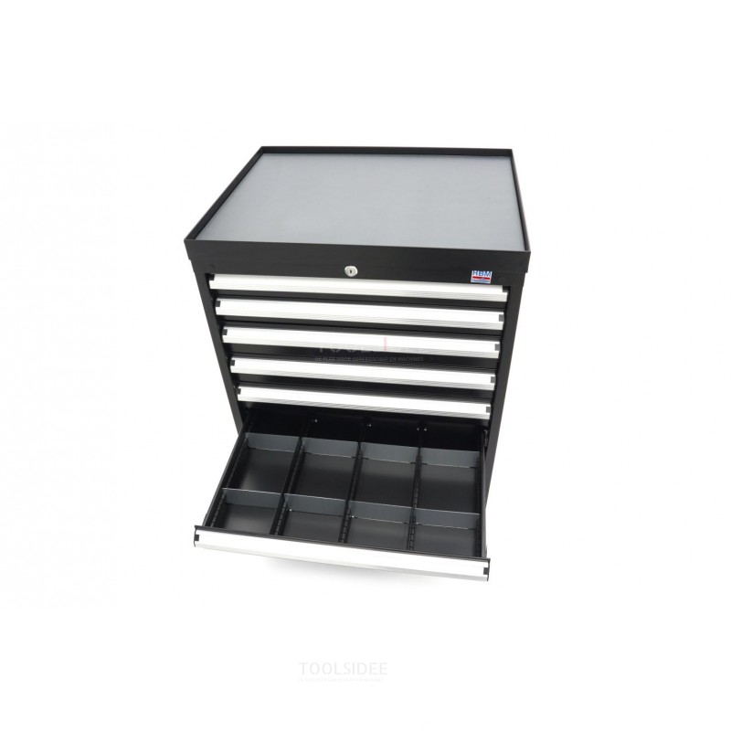 HBM 8 drawers profi tool cabinet 72 x 58 x 100 cm black