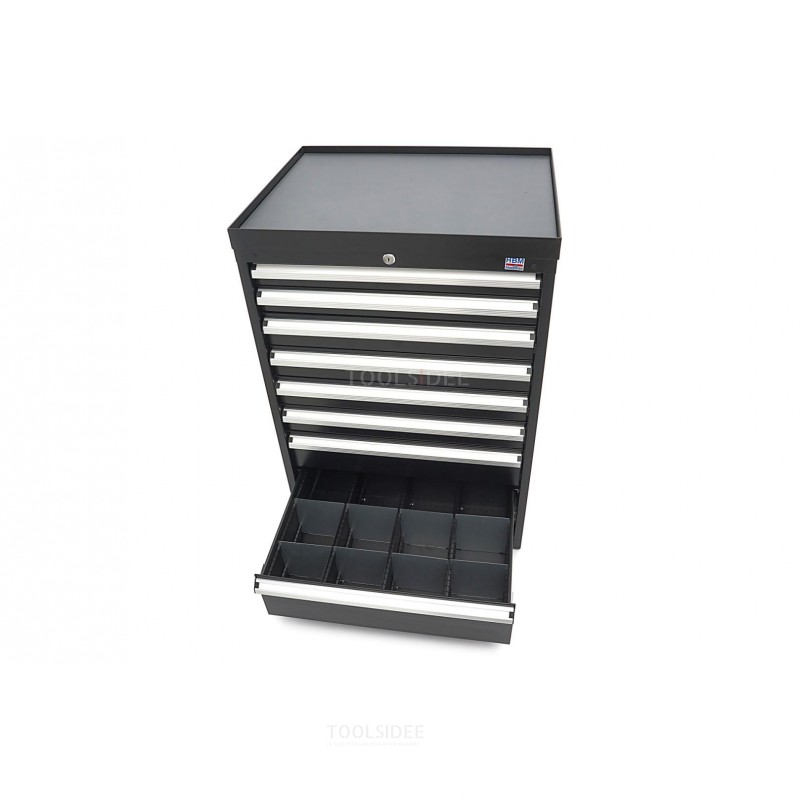 HBM 8 drawers profi tool cabinet 72 x 58 x 100 cm black