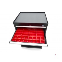 HBM 8 skuffer profi værktøjsskab 72 x 58 x 100 cm sort