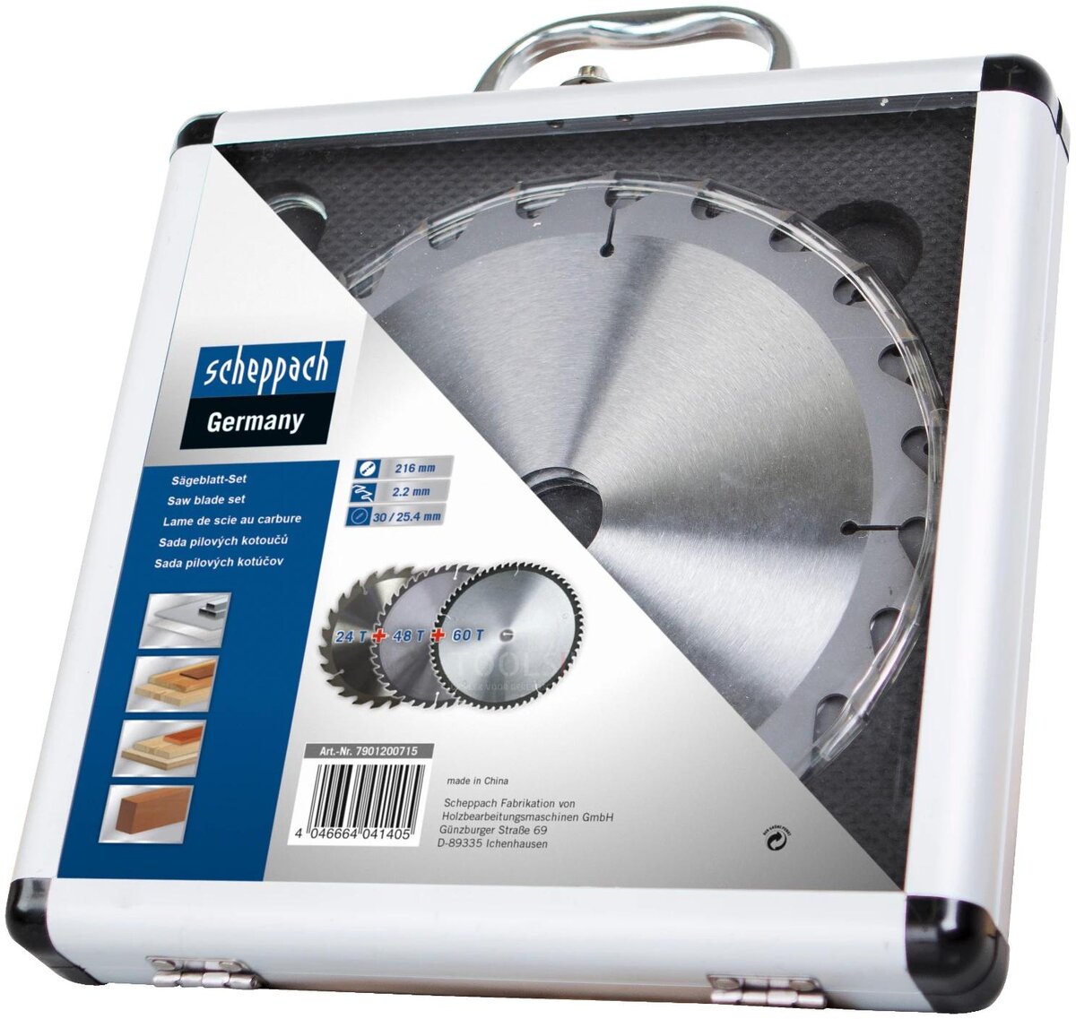 Scheppach Savklingesæt O210mm, 3 stk Scheppach Savklingesæt O210mm, 3 stk