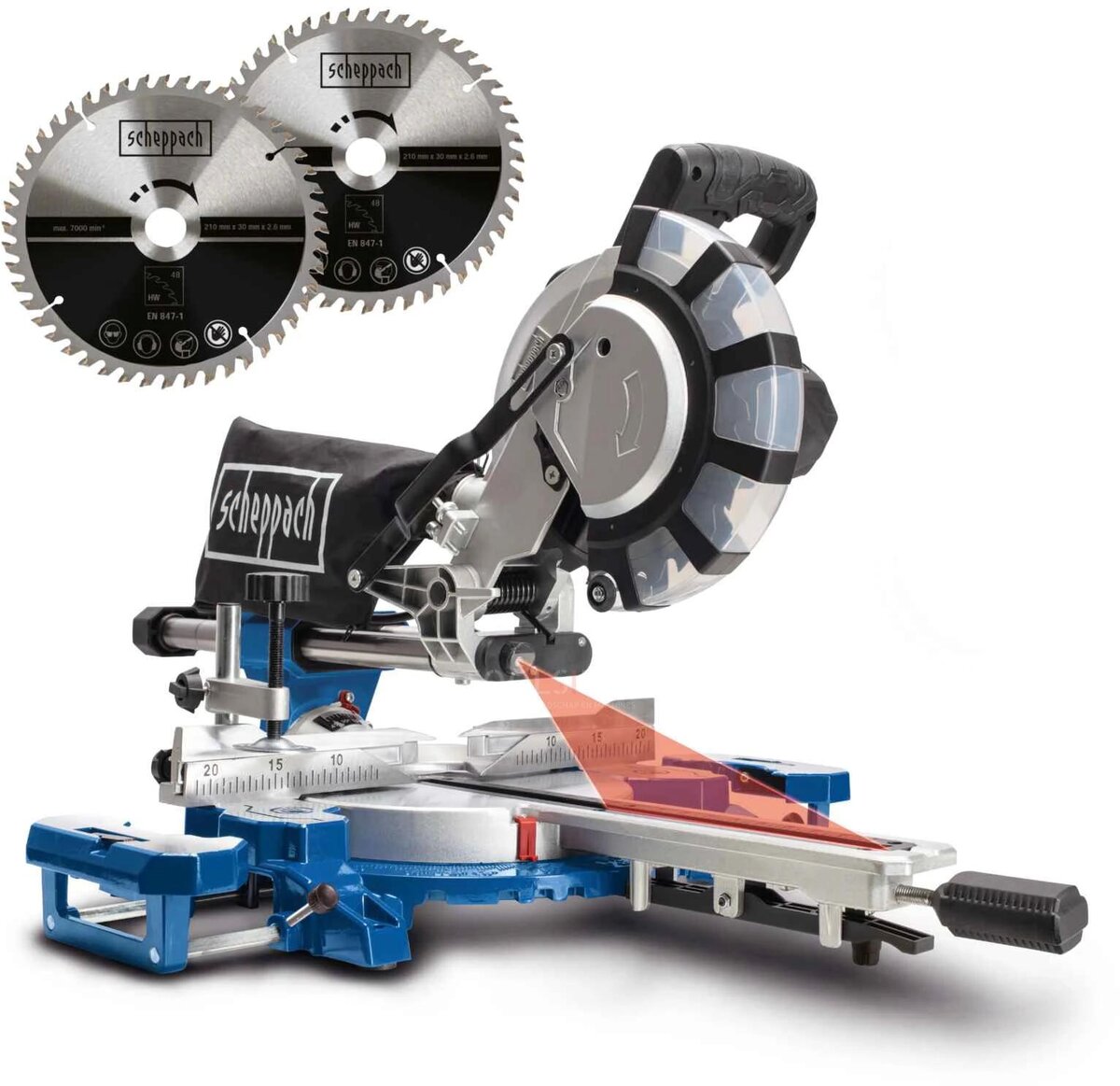 Sega per rifilare e tirare Scheppach HM254SPX