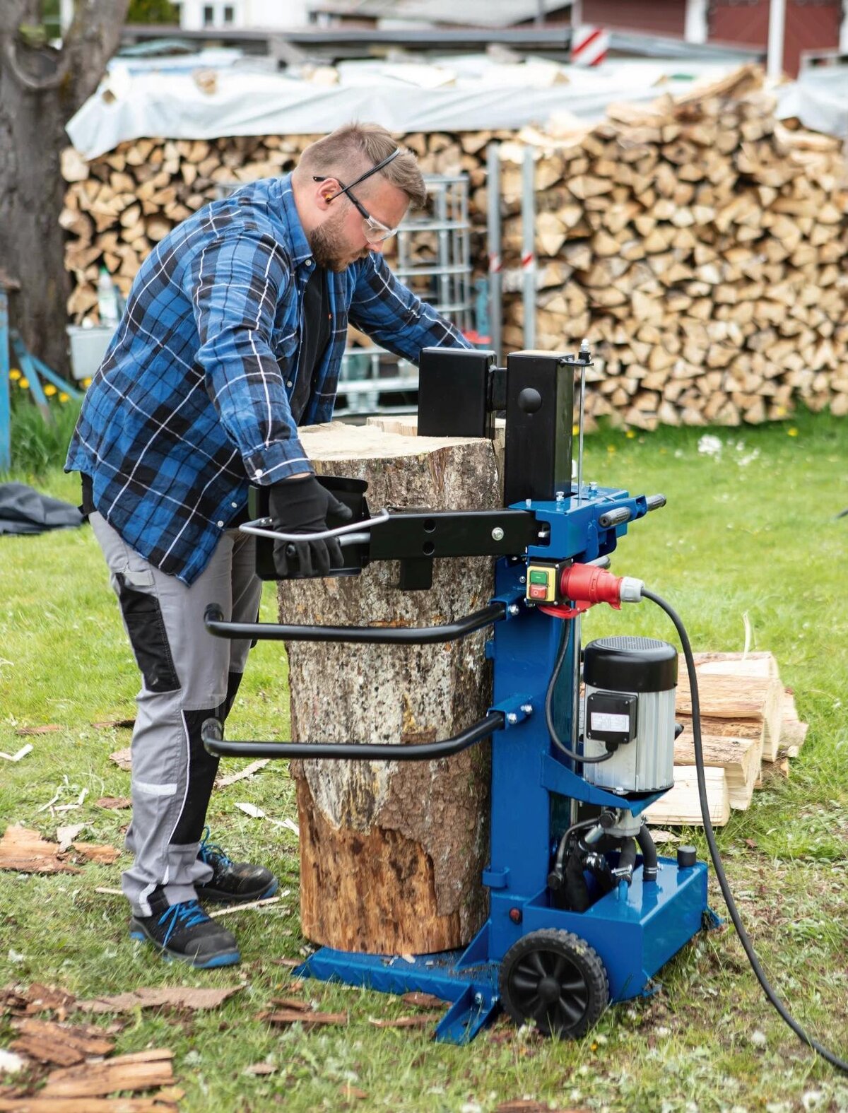 Scheppach Vedklyv Kompakt 8T stående 400V