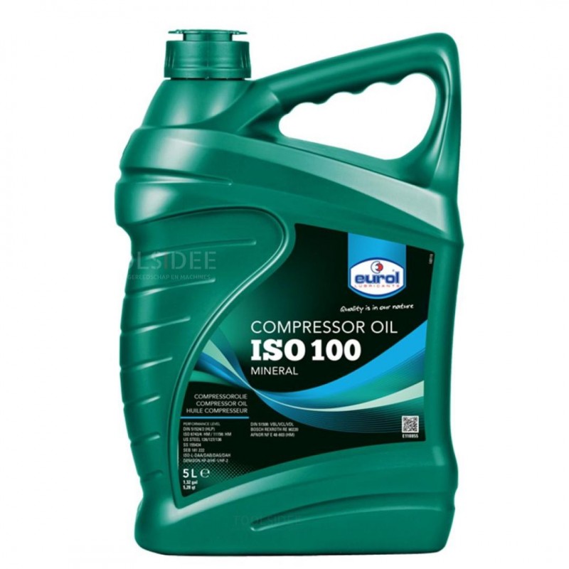 Olio per compressore Eurol ISO 100 5 litri