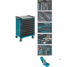 Hazet filled tool trolley 8 drawers, 252 pieces