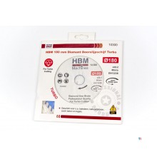 HBM 180 mm Diamond Cutting Disc Turbo