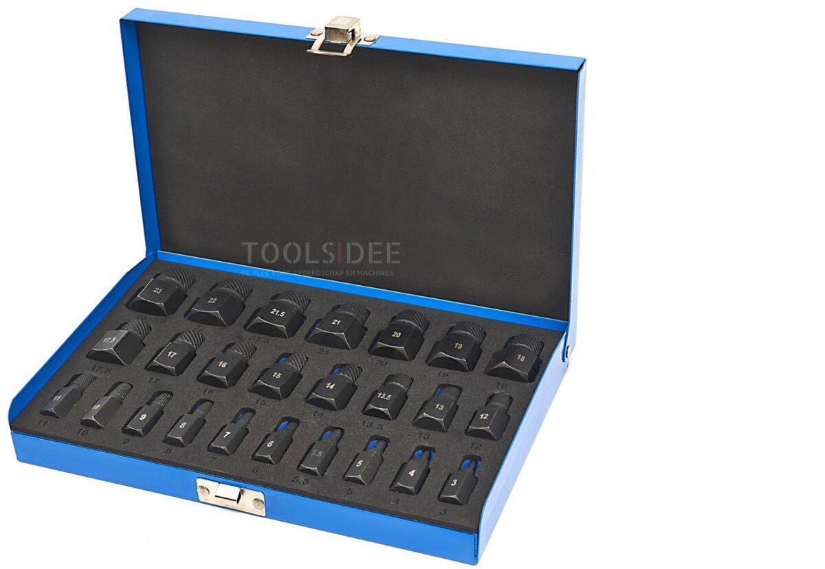 HBM flerspline skrutrekkersett 25 stk