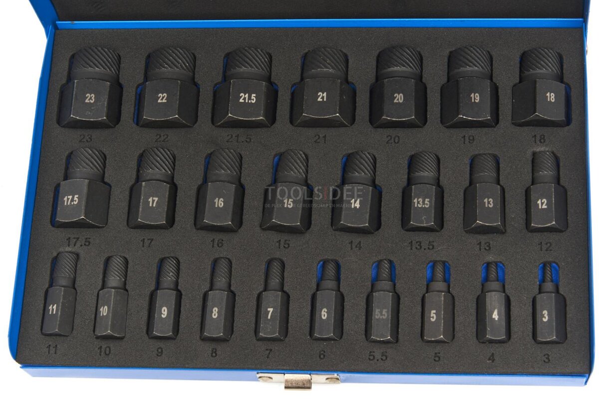 HBM flerspline skrutrekkersett 25 stk