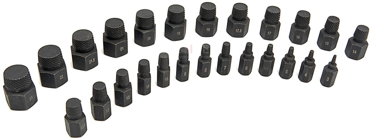 HBM flerspline skrutrekkersett 25 stk