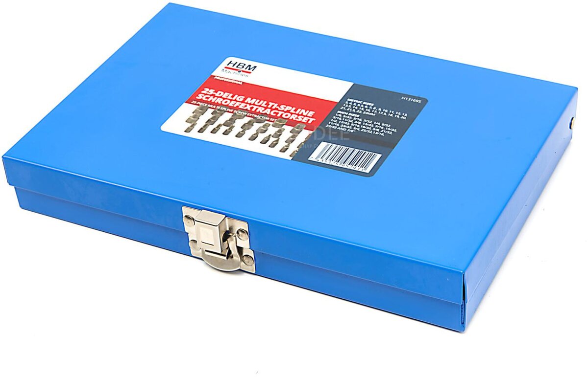 HBM flerspline skrutrekkersett 25 stk