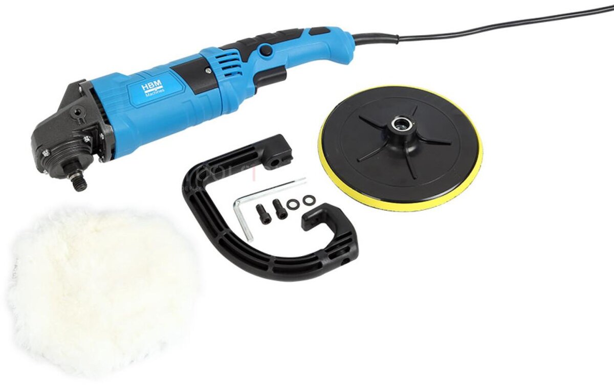 HBM 180 mm liuku- ja kiillotusmaski 1200 wattia