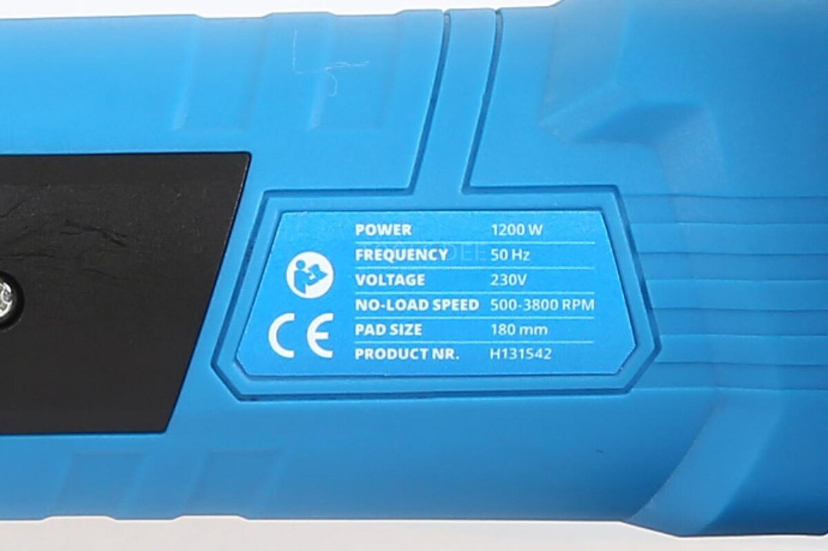 HBM 180 mm liuku- ja kiillotusmaski 1200 wattia