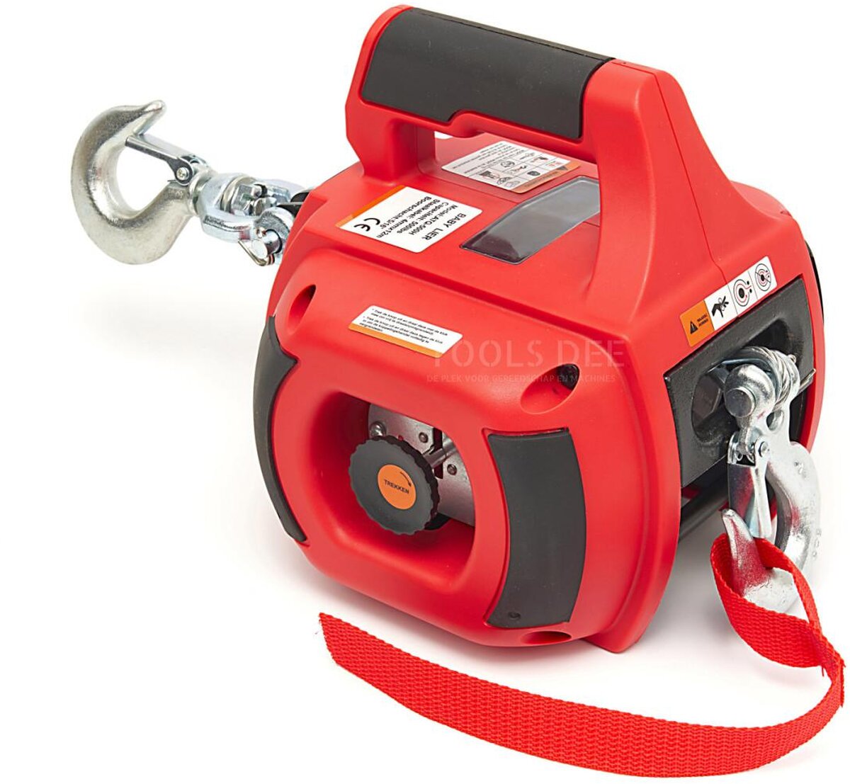 HBM portable winch, hoist and pull hoist drilling machine powered 225 kg red HBM portable winch, hoist and pull hoist drilling machine powered 225 kg red