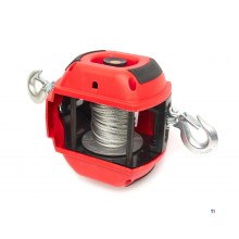 HBM portable winch, hoist and pull hoist drilling machine powered 225 kg red HBM portable winch, hoist and pull hoist drilling machine powered 225 kg red