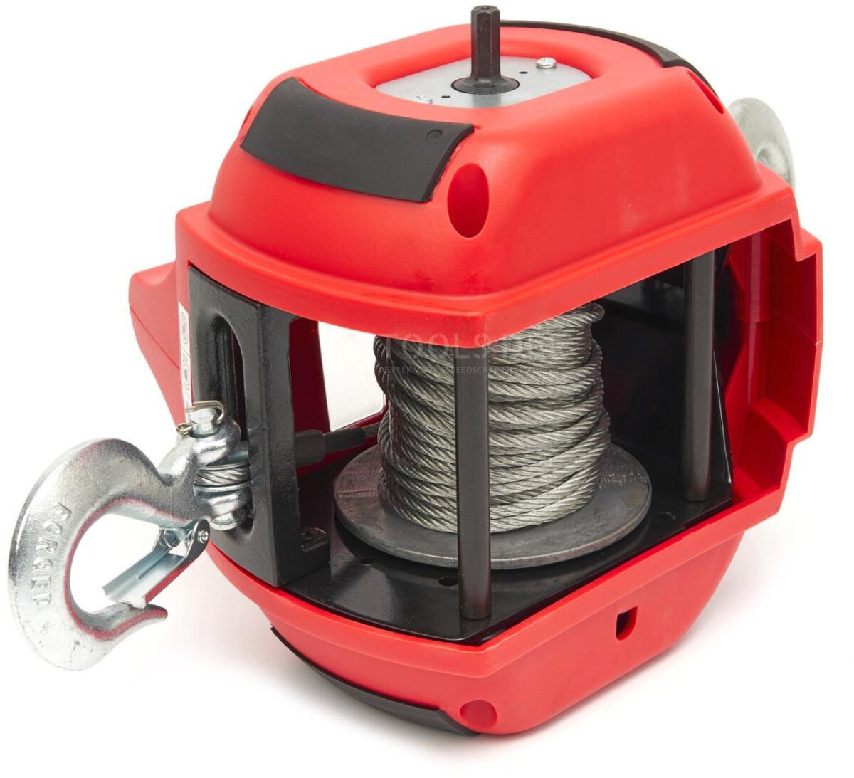 HBM portable winch, hoist and pull hoist drilling machine powered 225 kg red HBM portable winch, hoist and pull hoist drilling machine powered 225 kg red
