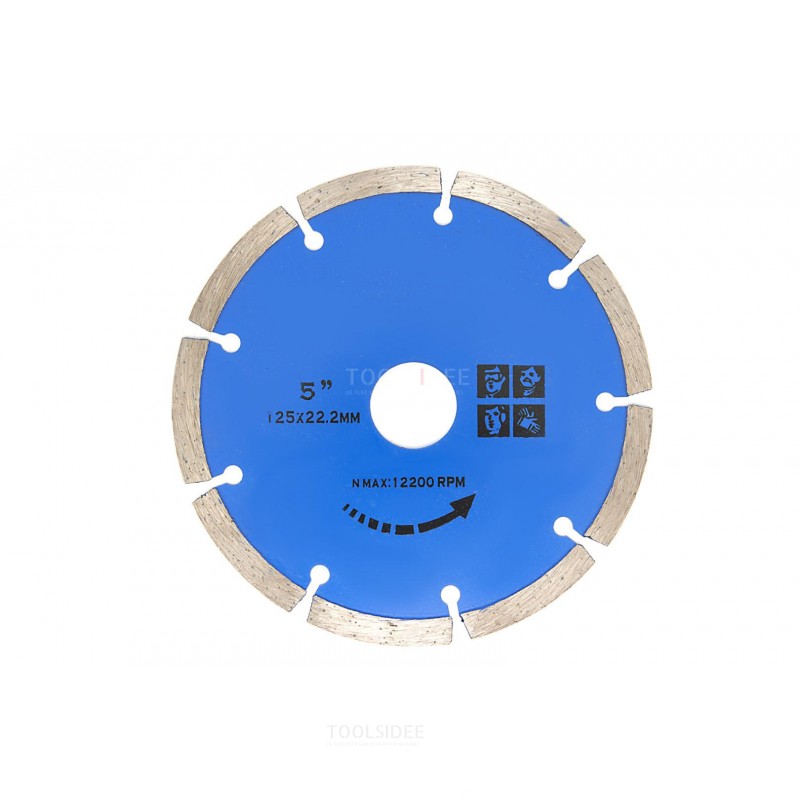 Disco tronzador de diamante HBM de 125 mm para la cortadora de azulejos a batería