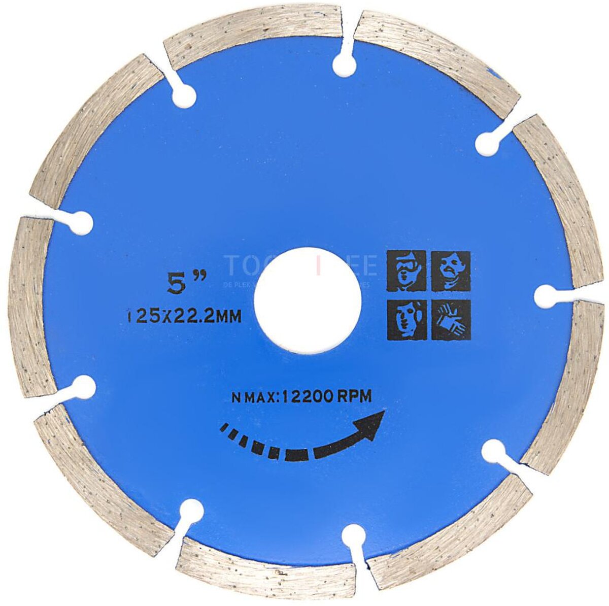 HBM 125 mm Diamant Doorslijpschijf voor de accu tegelzaag 