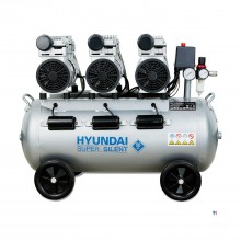 Hyundai lydløs kompressor 70L 8 bar