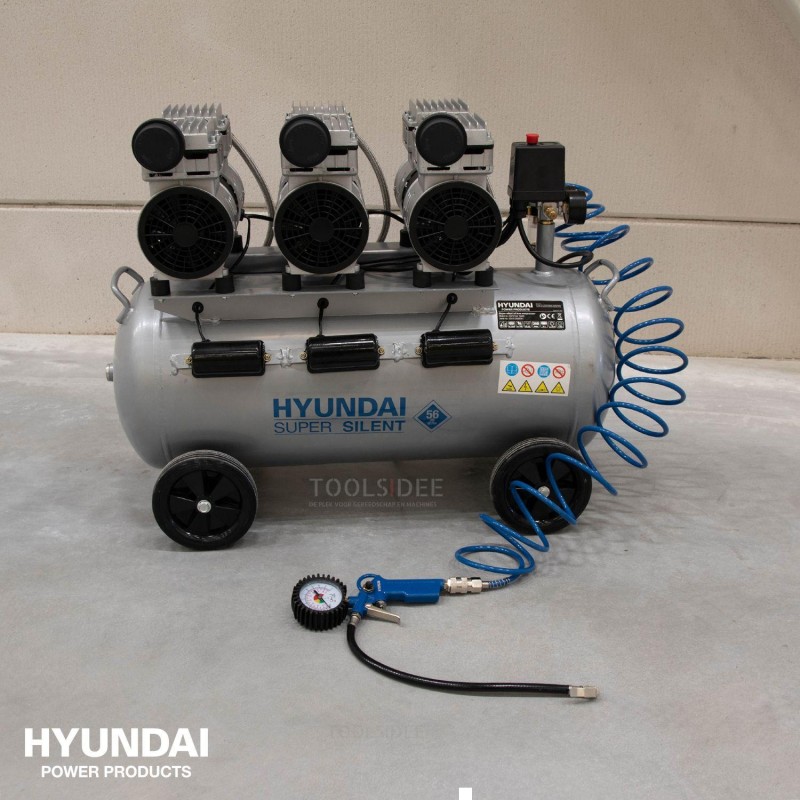 Hyundai leiser Kompressor 70L 8 bar