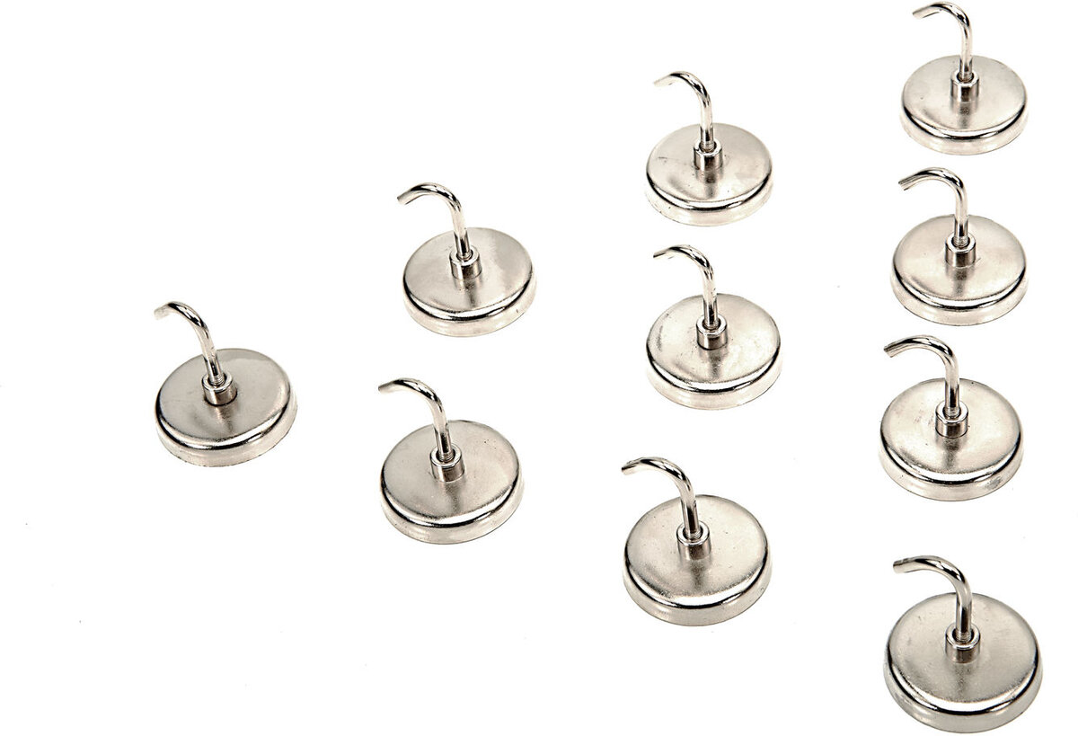 HBM 10 piece 3.65 kg. magnetic hook set