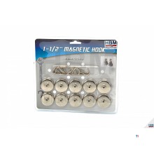 HBM 10 piece 3.65 kg. magnetic hook set