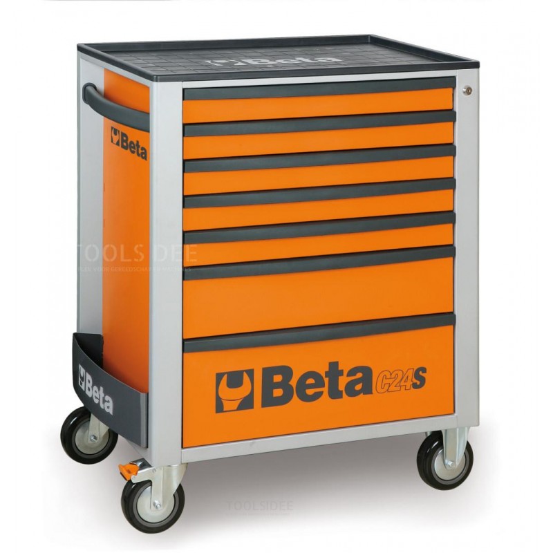 Beta carrello portautensili 7 cassetti, 343 pezzi, 2400S O7/E-M5, arancione