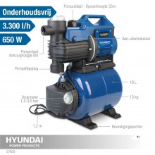 Hyundai Pressurized Water Pump 3300 L / h 35m