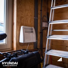 Hyundai vorstbeschermer 500W - Elektrische kachel met thermostaat - Verwarming met wandmontage