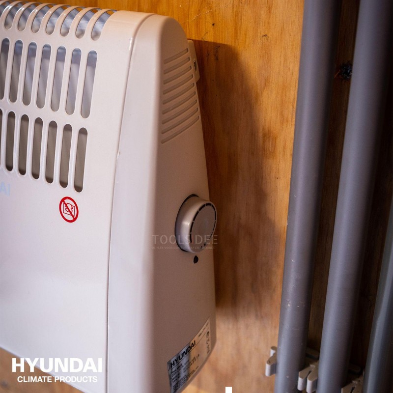 Hyundai frost protector 500W - Electric heater with thermostat - Heating with wall mounting