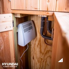 Hyundai vorstbeschermer 500W - Elektrische kachel met thermostaat - Verwarming met wandmontage
