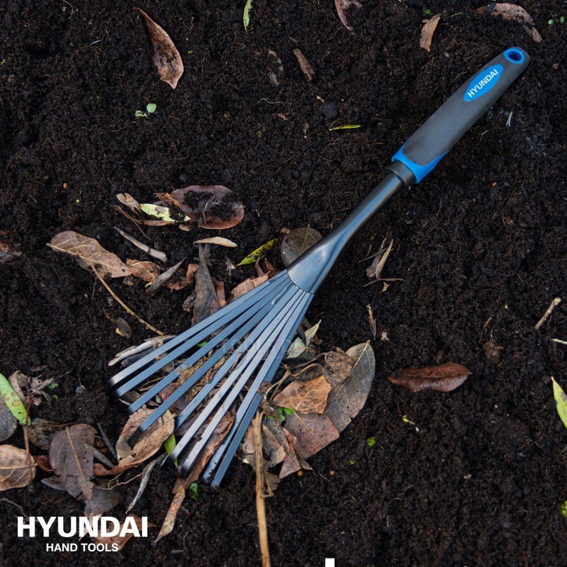 Rastrillo de hojas / rastrillo de mano Hyundai - 42 cm