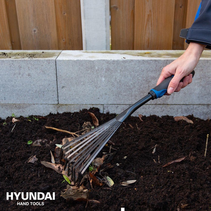 Rastrillo de hojas / rastrillo de mano Hyundai - 42 cm