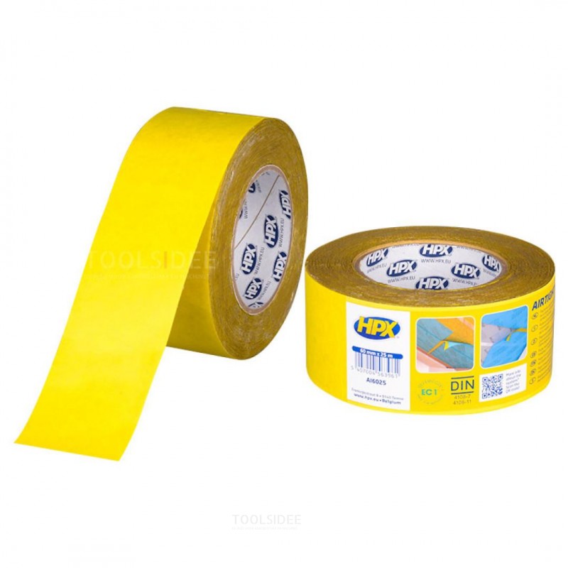 HPX Papierdichtungsband – gelb 60 mm x 25 m