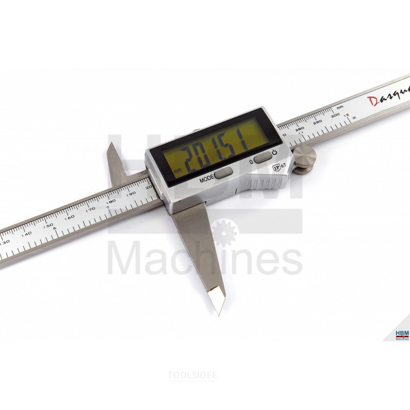 Dasqua professional ip67 300 mm digital caliper is water resistant