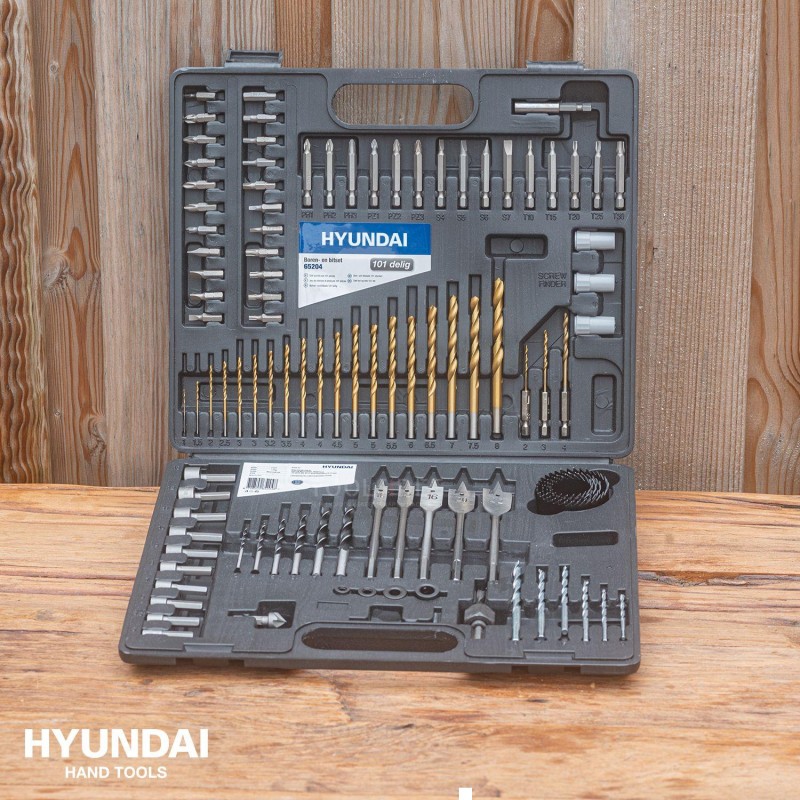 Hyundai bits and drills 101 pieces