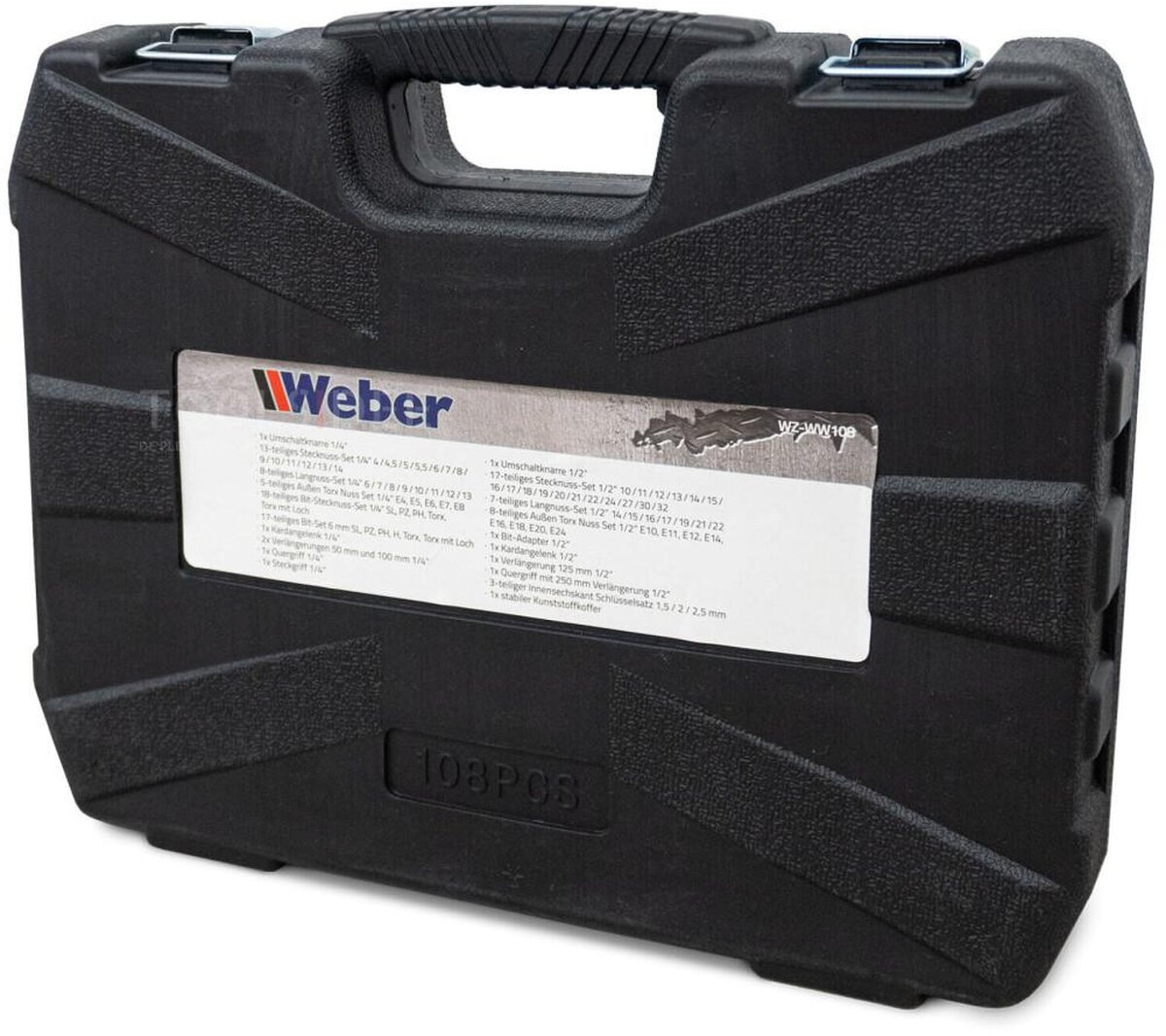 Weber topnøglesæt 108 stk