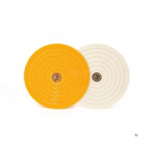 HBM Polierscheiben-Set 250 mm weiß/gelb, Schaftgröße 20 mm