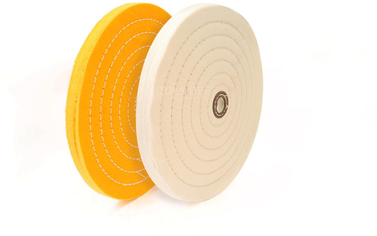 HBM Polerskivesett 250 mm hvit/gul skaft størrelse 20 mm HBM Polerskivesett 250 mm hvit/gul skaft størrelse 20 mm