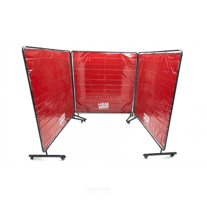 HBM mobil svejseskærm 174 x 522 cm 