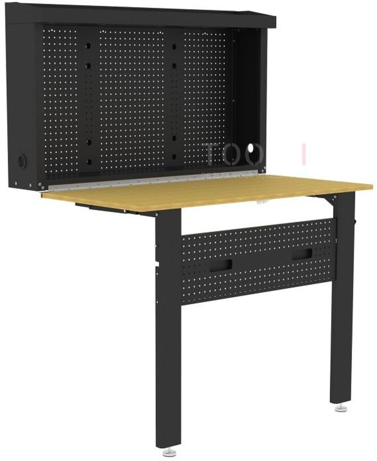 HBM sammenleggbar arbeidsbenk for veggmontering 120 x 66 cm 