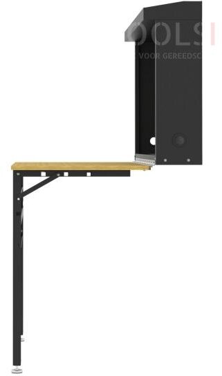 HBM sammenleggbar arbeidsbenk for veggmontering 120 x 66 cm 