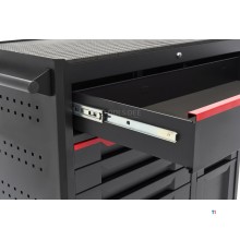 HBM Werkzeugwagen, 12 Schubladen, 106 cm, schwarz
