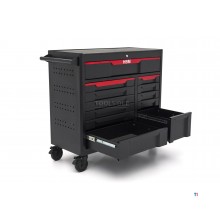 HBM Werkzeugwagen, 12 Schubladen, 106 cm, schwarz
