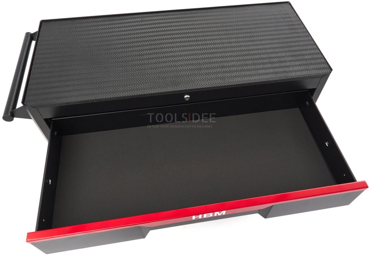 HBM Werkzeugwagen, 12 Schubladen, 106 cm, schwarz