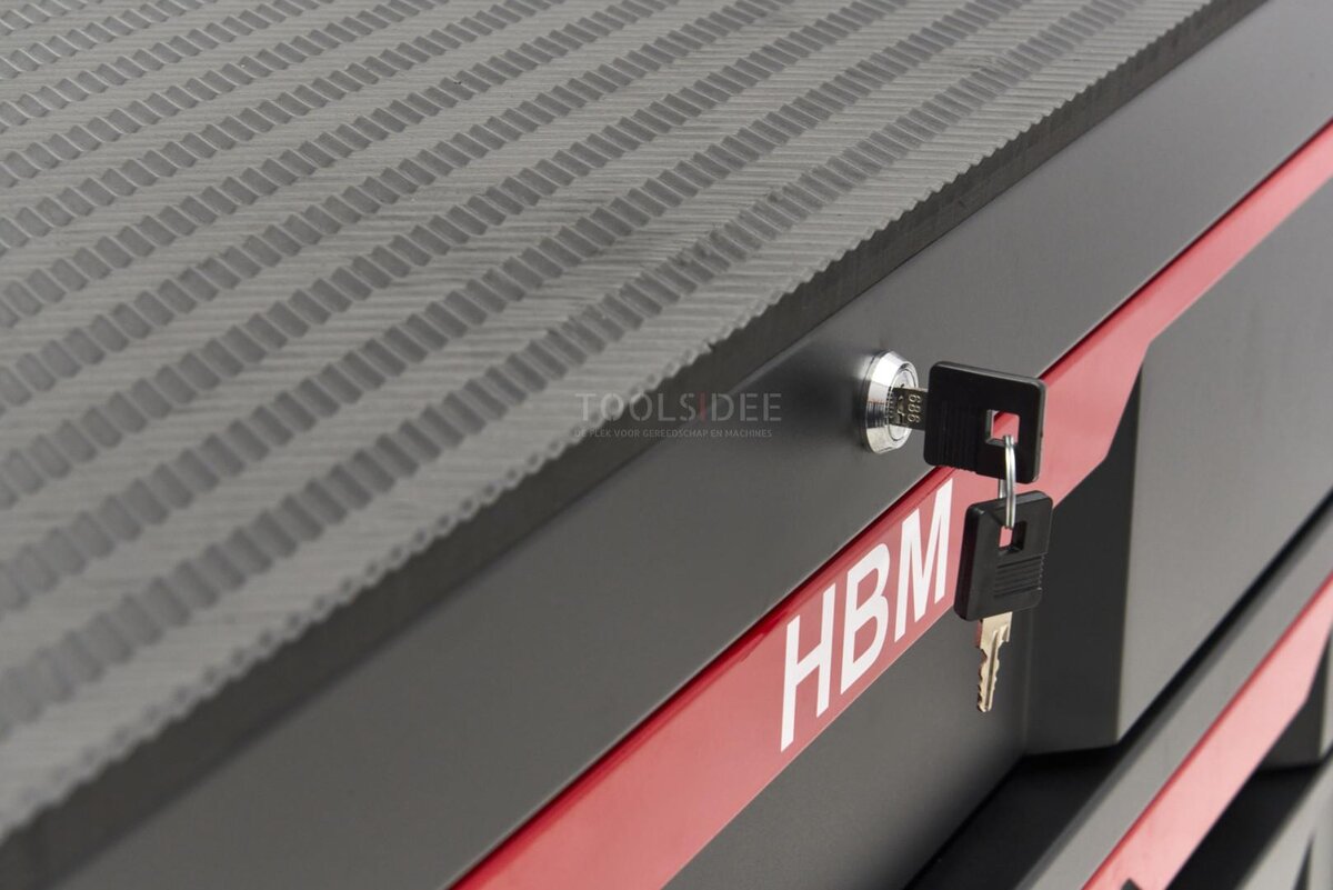 HBM Werkzeugwagen, 12 Schubladen, 106 cm, schwarz