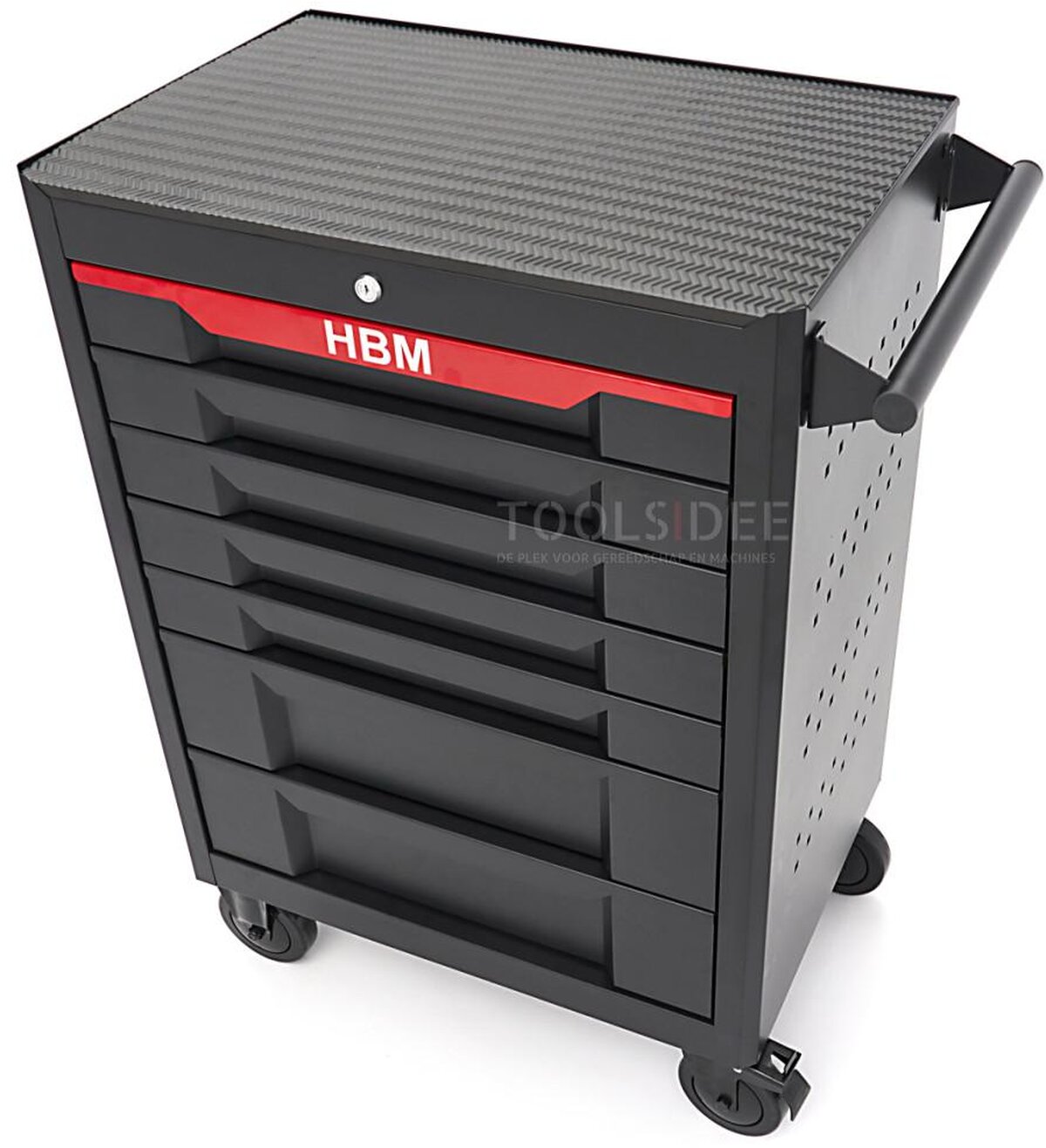 HBM verktøyvogn 7 skuffer, 68 cm, sort HBM verktøyvogn 7 skuffer, 68 cm, sort