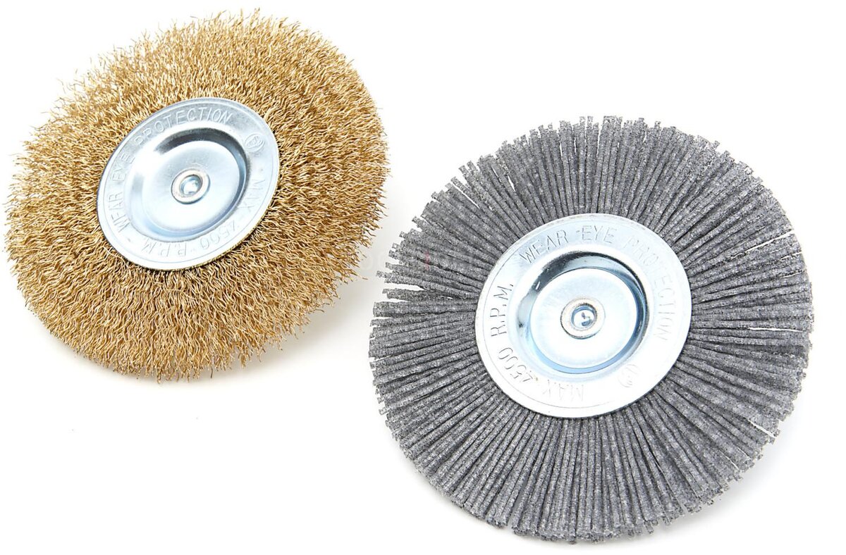 HBM set med reservborstar för HBM elektriska ogräsborste, ledborste inklusive 2 borsthjul