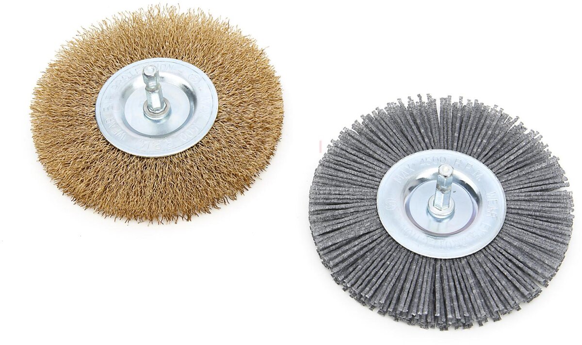 HBM set med reservborstar för HBM elektriska ogräsborste, ledborste inklusive 2 borsthjul