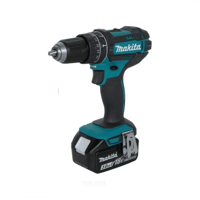 Makita DHP482RFJ klopboor/schroefmachine set 18V 2x 3,0Ah