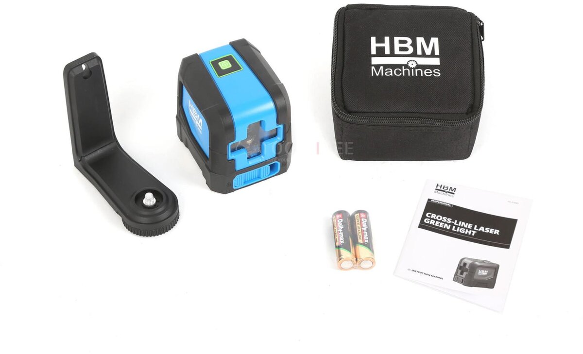 HBM Laser liner 2 linjer med grønt lys