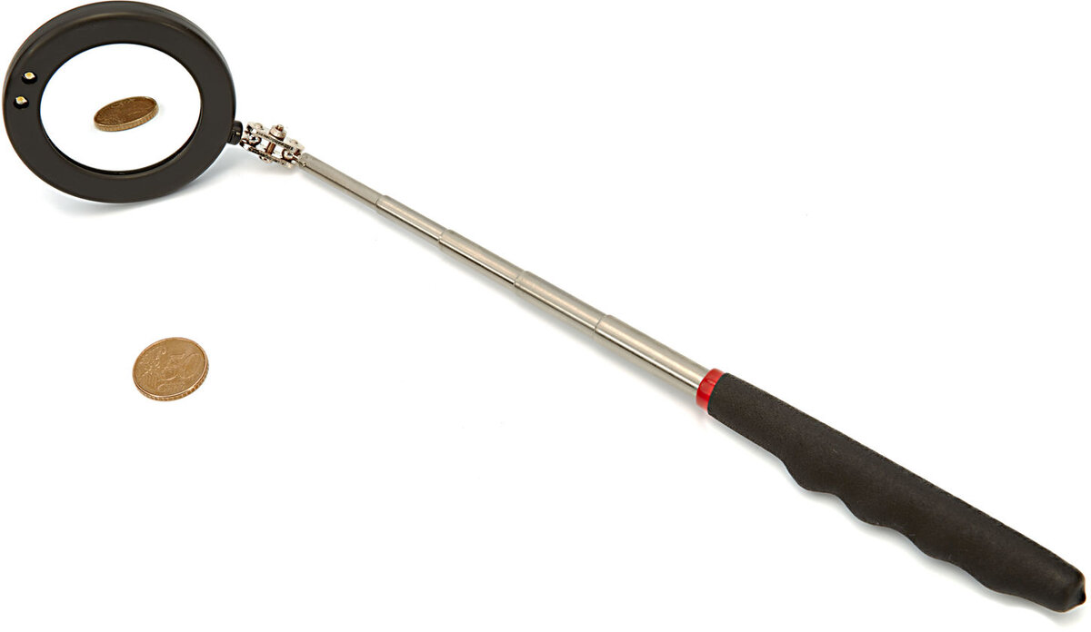 HBM 75-mm-Teleskopspiegel mit LED-Beleuchtung HBM 75-mm-Teleskopspiegel mit LED-Beleuchtung